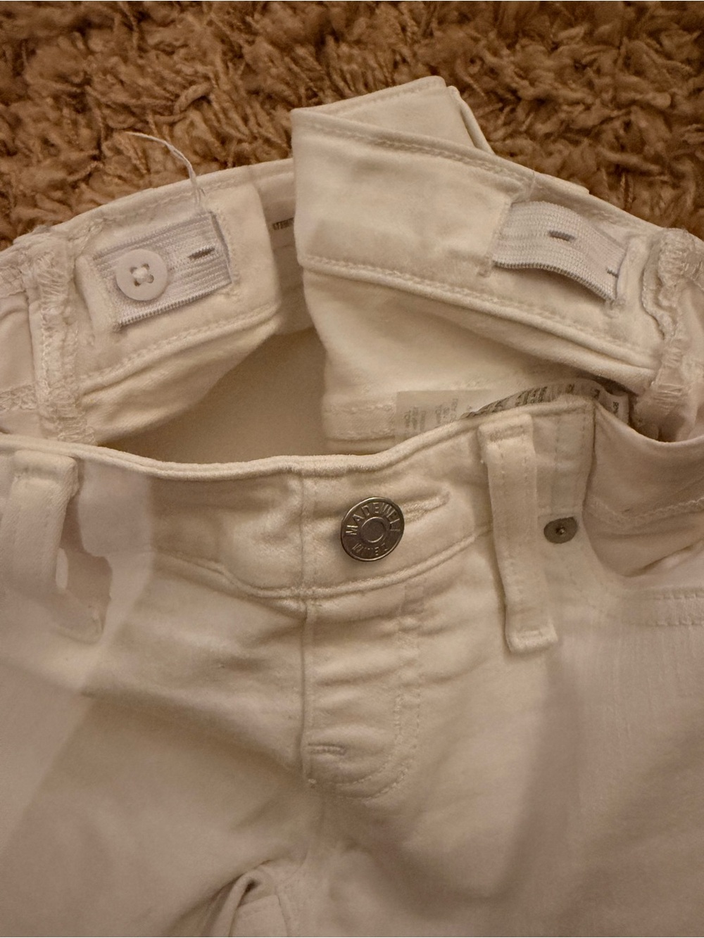 Madewell White Maternity Skinny Jeans - Picture 4 of 4